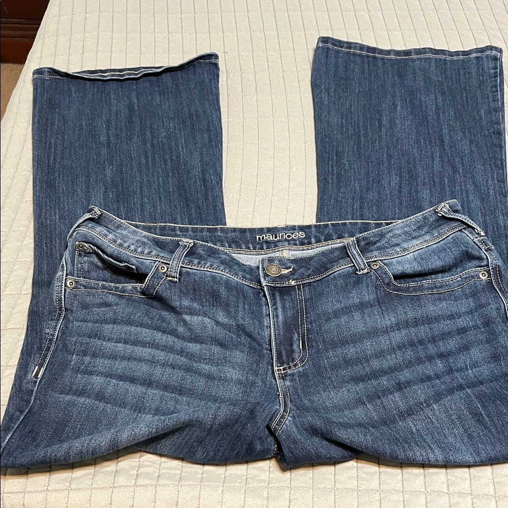 Maurices Dark Blue Boot Cut Jeans